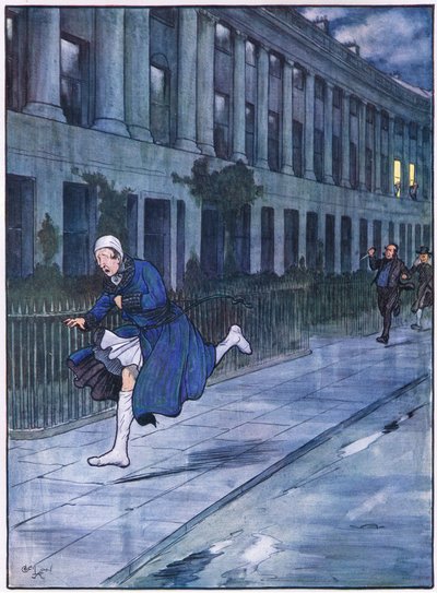 Mr Winkle took to his heels and tore round the crescent by Cecil Charles Windsor Aldin